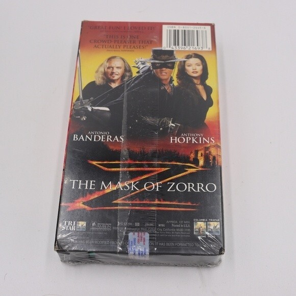 SEALED VHS Tape Mask of Zorro Vintage Cult Classic Movie - Picture 2 of 5